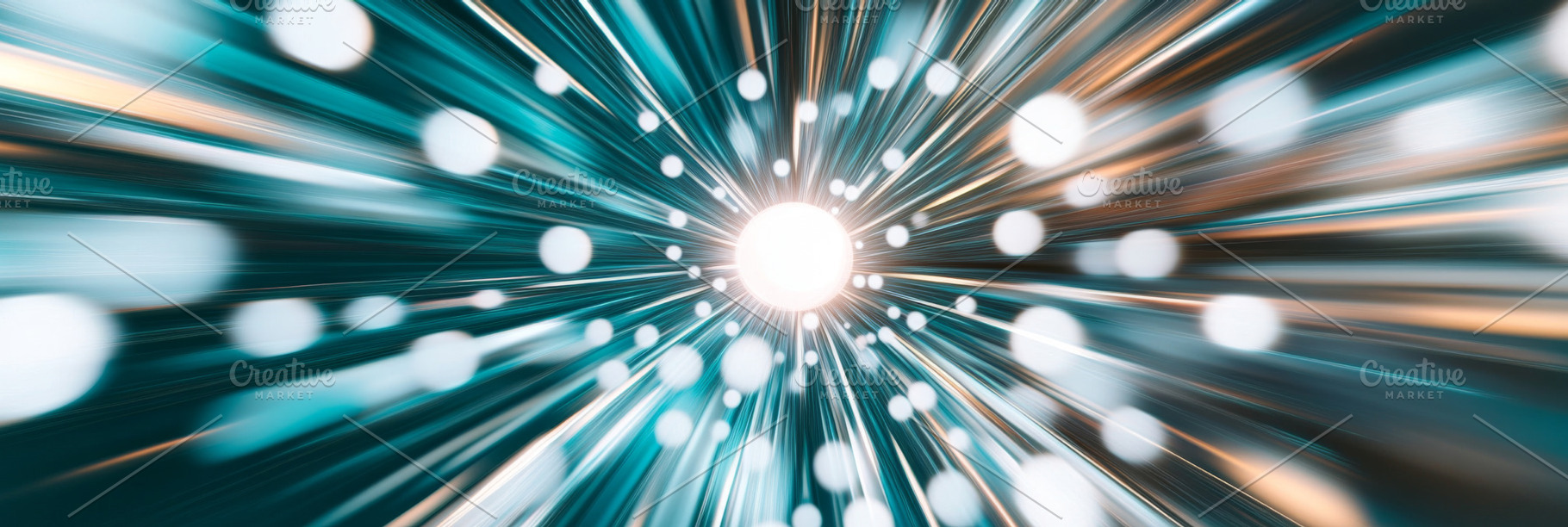 Abstract light beams exploding from, a Photo by Dvoevnore photos