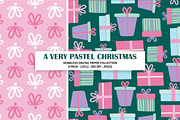 Pastel Christmas Seamless Pattern, a Pattern Graphic by Alanna Messina Design Co (Thumbnail 3 of 8)