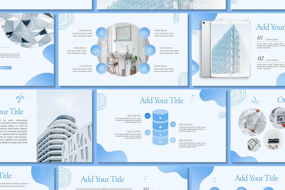 Baby Blue Powerpoint Template, a Presentation Template by SKY CREATION (Photo 5 of 6)