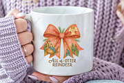 Scene Christmas Coquette Bow PNG, an Illustration by CraftArtStudio (Thumbnail 3 of 4)