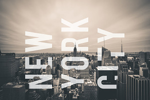 New York City Skyline and Text 