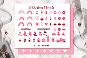 Pink Christmas Clipart & Patterns, a Decorative Illustration by AvaAva (Thumbnail 5 of 25)