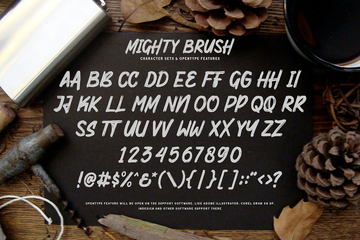 MIGHTY BRUSH Fonts, a Font by Garisman Std (Photo 5 of 10)