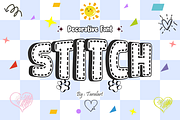 EMBROIDERY CHARM - Stitched Font, a Sans Serif Font by KiddoGlyphs Studio (Thumbnail 2 of 3)