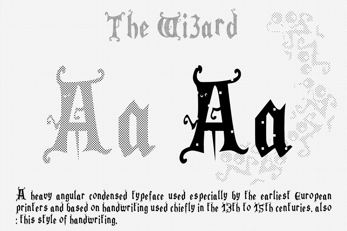 Wizard Letter Gothic, a Blackletter Font by cromatixclassroom (Photo 3 of 6)
