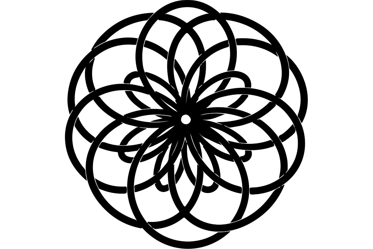 Elegant Floral Mandala Ornament, an Object Graphic by Creativeshirt (Photo 4 of 12)