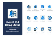 Invoice and Billing Status Icons, a Duotone Icon by LeArt (Thumbnail 1 of 4)