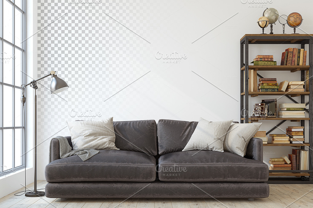 LOFT Wall&Frame Mockups, a Print Template by MyHomeMockups (Photo 2 of 12)