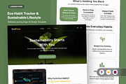 EcoPulse - Eco Habit Tracker Landing, an App Template by twinstd (Thumbnail 1 of 5)