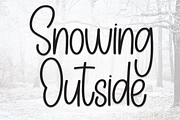 Snowing Outside | Script Font, a Script Font by Scratchones (Thumbnail 1 of 8)