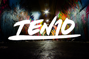 Ten10 - Urban Street Graffiti Font