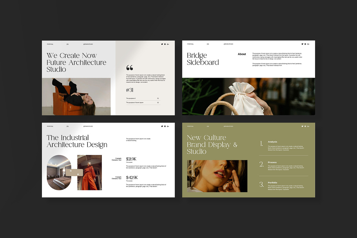 Lumino Minimal Presentation Template preview 4