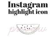 Instagram Highlight Cover Watermelon, a Social Media Template by Masters of Instagram (Thumbnail 1 of 5)