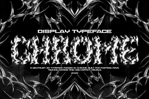 3D CHROME | NEO TRIBAL DISPLAY FONT
