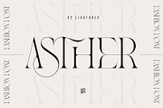 Asther - Fashion Font, a Serif Font by Ivan Rosenberg (Thumbnail 1 of 19)