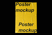 POST - Poster Wrinkle Mockup, a Texture Graphic by Bolderaja1 Studio (Thumbnail 2 of 10)