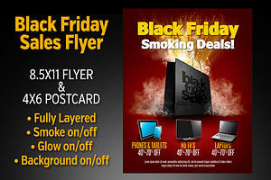 Black Friday Sales Flyer Set
