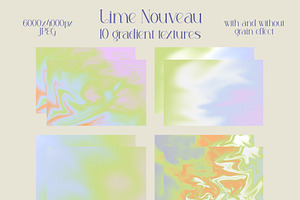 Lime Retrograde Collage & Gradients