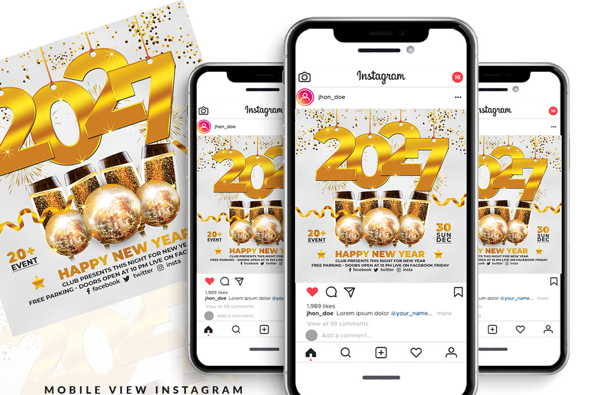 New Year Flyer, a Flyer Template by AfzaalGraphics (Photo 2 of 2)
