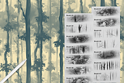 Procreate Forest Background Textures, a Brush Add-On by HopeArtIllustration (Thumbnail 4 of 9)