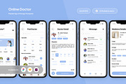 Healthify - Online Doctor App UI, an App Template by trabaskriya (Thumbnail 1 of 5)