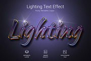 Lighting Psd Text Layer Style Effect, a Layer Style Add-On by zahidhossainalif (Thumbnail 1 of 2)