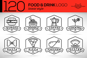 120 Linear Food&Drink Icon, an Outline Icon by Kursat Unsal