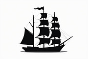 Classic Sailing Ship Vector Bundle, a Graphic by balal (Thumbnail 4 of 11)