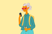 15 hand drawn girls illustration set, an Illustration by Plainly Simple Store (Thumbnail 7 of 13)