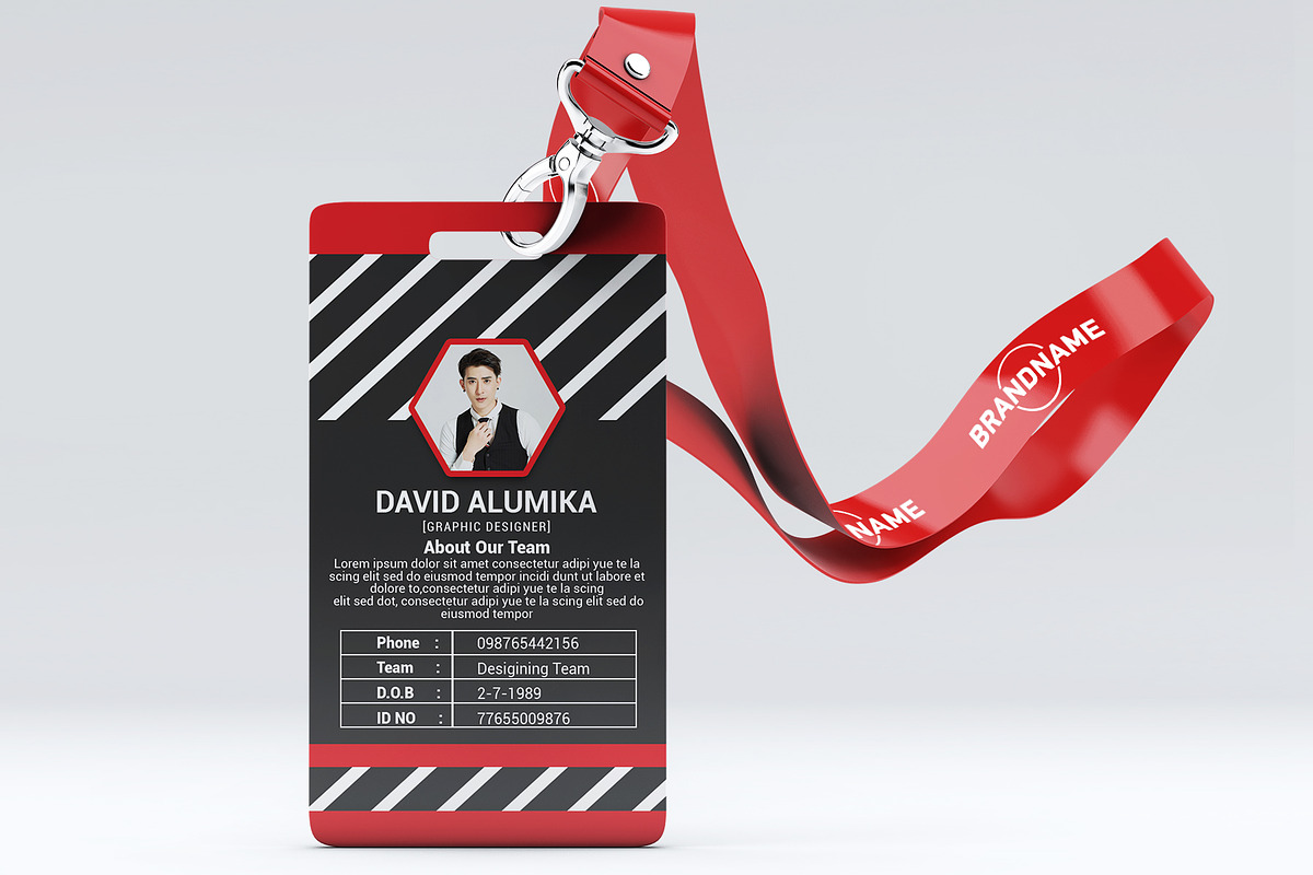 Teacher Identity Card Design, a Stationery Template by Business Flyers (Photo 1 of 4)