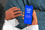 Phone Mockup With Hand Mockup, a Device Mockup by graphicook (Thumbnail 3 of 4)