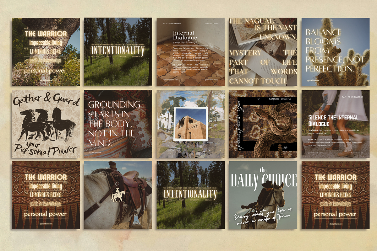 The Warrior Template Bundle, a Social Media Template by The Flossy Finch (Photo 10 of 24)