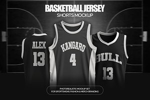 Basketball Jersey & Shorts Mockup, a Shirt Mockup by Mocktopia