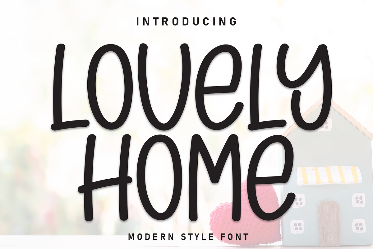 Lovely Home | Script Font, a Script Font by Scratchones (Photo 1 of 8)