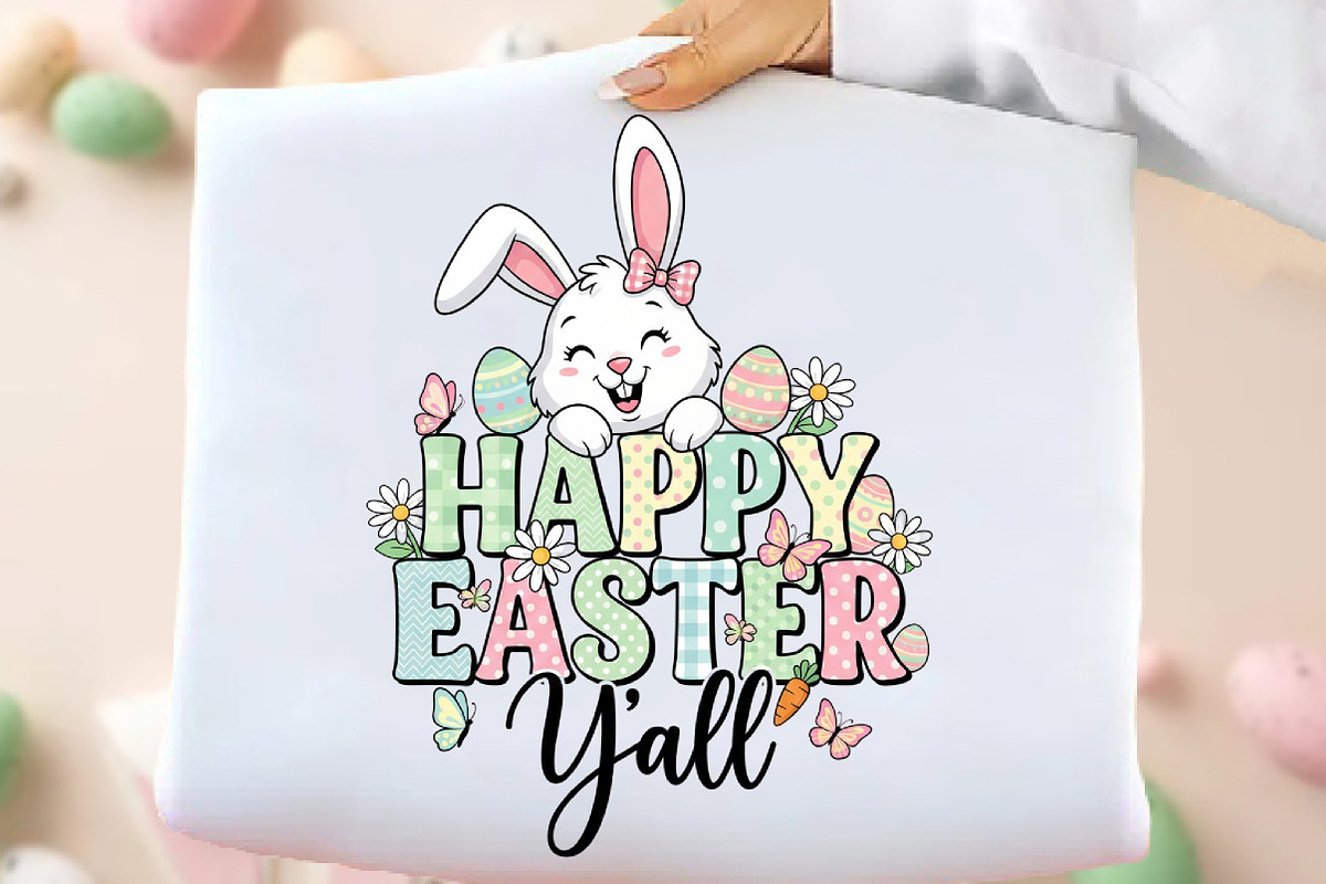 Happy Easter Y'all Png, an Illustration by DreamArtGraphic (Photo 1 of 4)