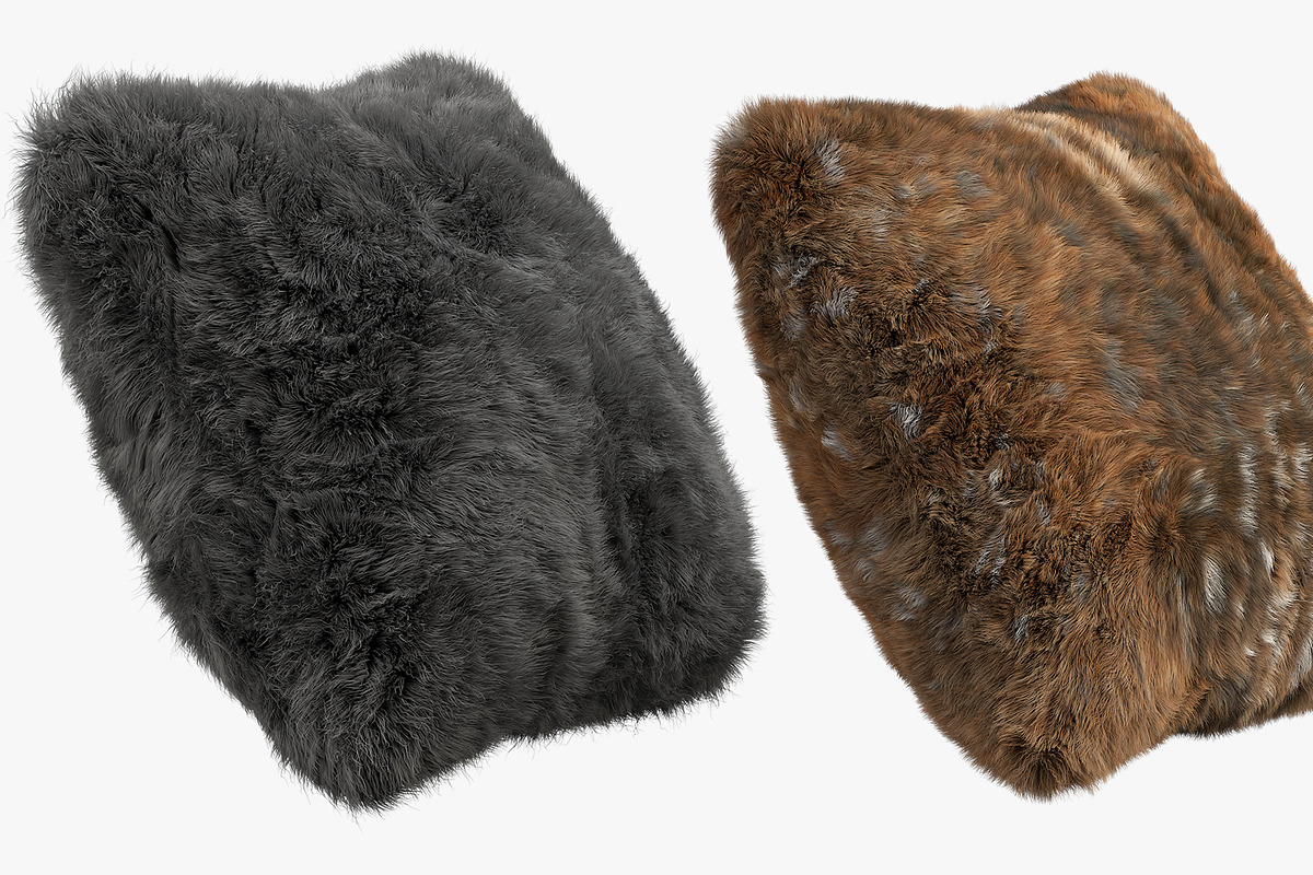 Fur pillows set 2, an Object 3D Model by 3dmitruk (Photo 17 of 22)