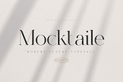 Mocktaile | Modern Luxury Typeface, a Serif Font by Krismagraph (Thumbnail 1 of 10)