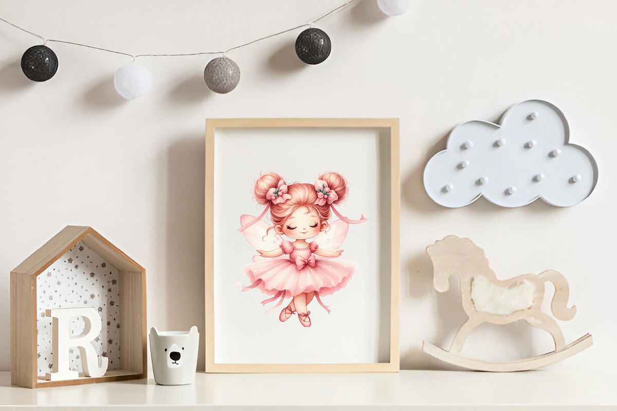Fairy Garden Watercolor Clipart, an Illustration by CreationArt (Photo 7 of 7)