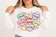 Retro Valentine, You Are Enough PNG, an Illustration by Libby Wishes (Thumbnail 6 of 8)