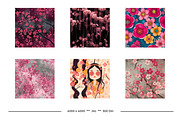 Cherry Blossom Retro Art Patterns, a Pattern Graphic by karenfoleyphoto (Thumbnail 7 of 17)