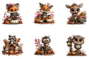 Whimsical Woodland Harvest Animal, a Seasonal Illustration by CreationArt (Thumbnail 5 of 5)