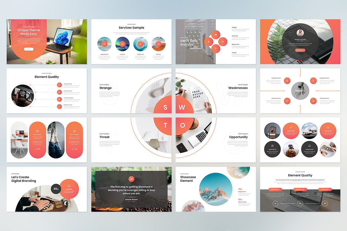 Quarto Presentation Template, a Presentation Template by Rocketstill (Photo 4 of 7)