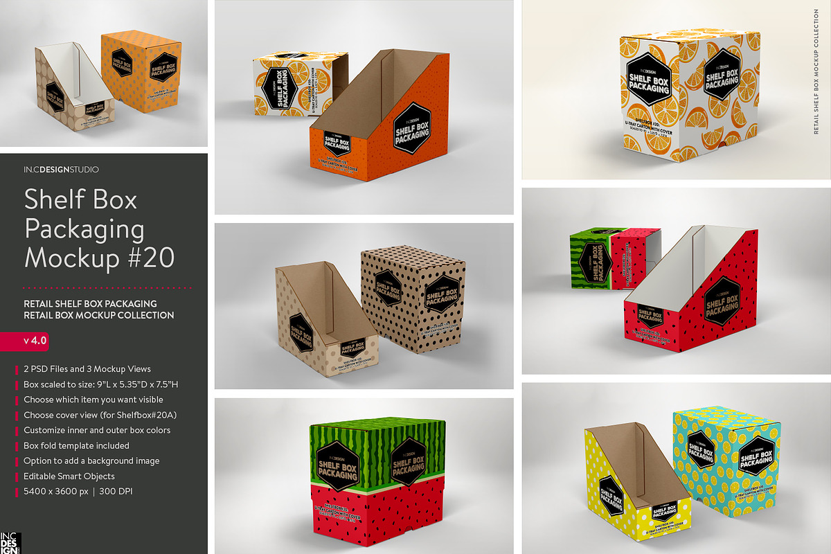 Retail Shelf Box Packaging MockUps4, a Packaging Mockup by INCDesign (Photo 5 of 7)