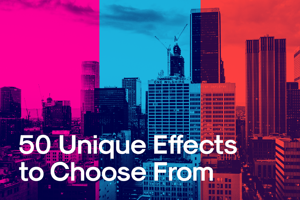 50 Duotone Photoshop Actions, an Action Add-On by PixelMind (Photo 2 of 7)