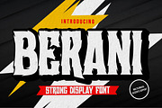 BERANI - Strong Display Font, a Font by Gassstype (Thumbnail 1 of 8)