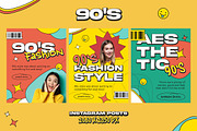 90’s Instagram Cards, a Social Media Template by Andrew Skoch Design (Thumbnail 3 of 4)