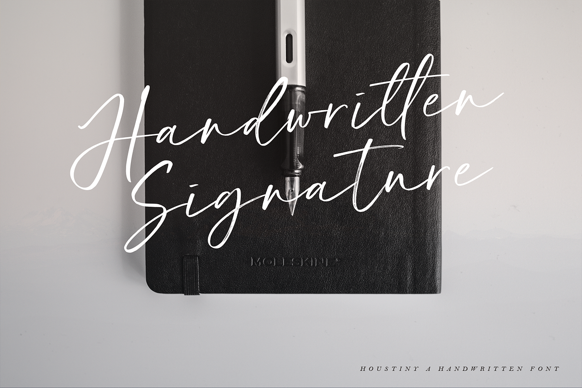 Houstiny - Handwritten Font preview 2