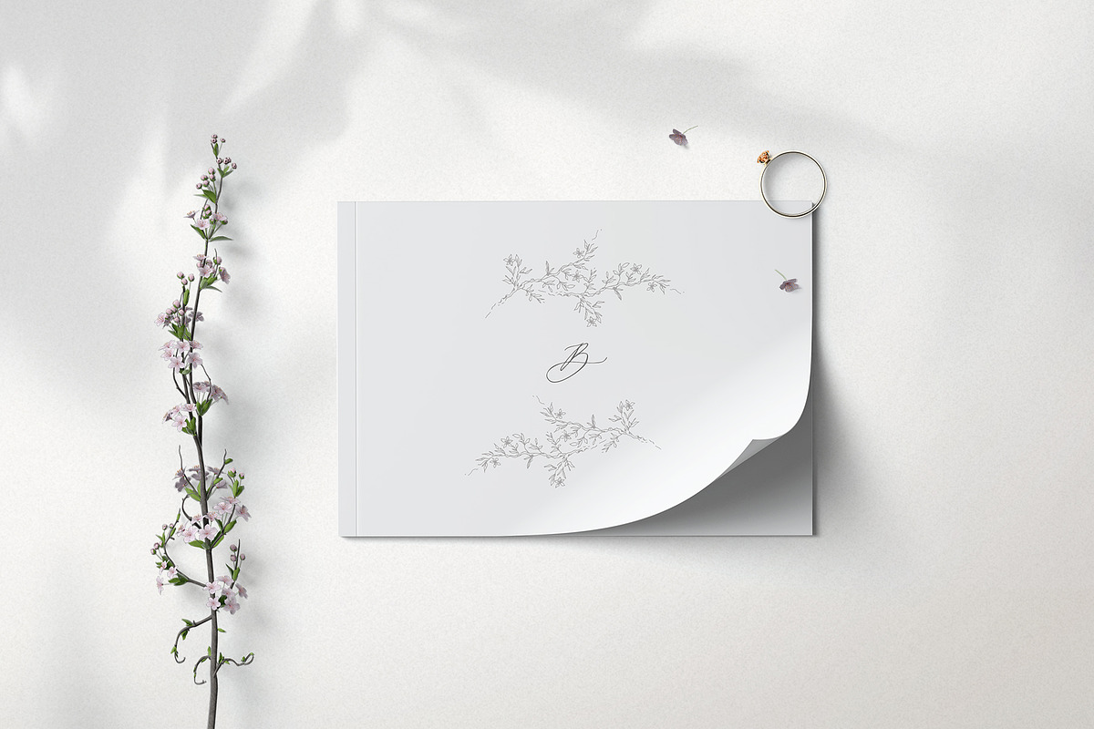 Flower Wreath, Botanical crest, an Illustration by Summer Nightingale Art (Photo 4 of 8)