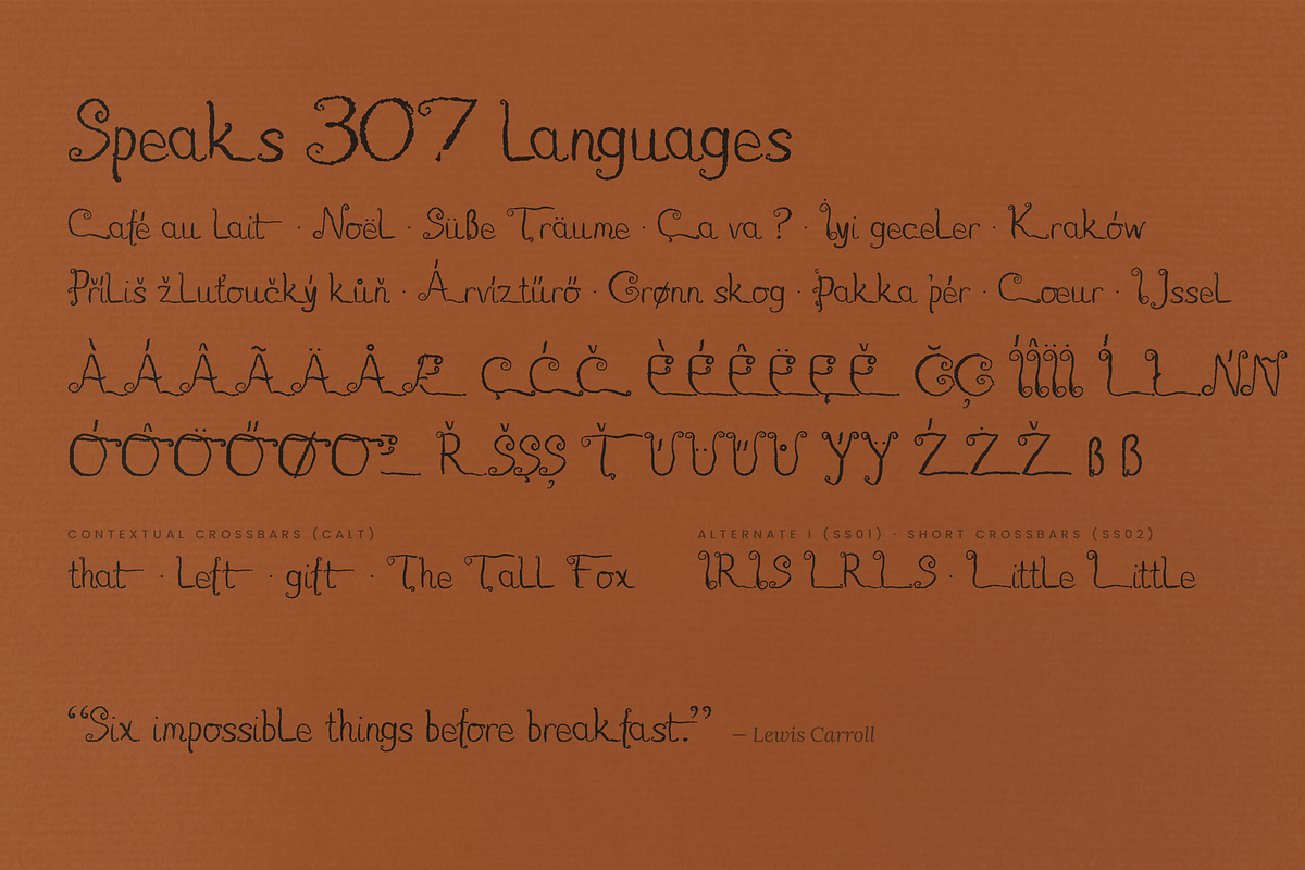 Geranium - Whimsical Hand‑Drawn Font, a Handwritten Font by Lilithcollageart (Photo 8 of 9)