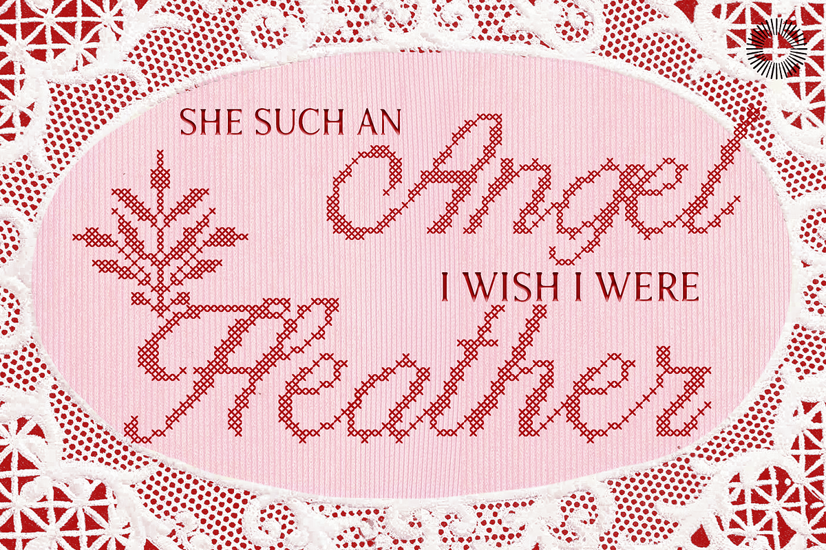 Heather knit - Stitch Font Bundle, a Script Font by Setara Langit CreativeStd (Photo 9 of 14)